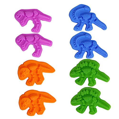 ERINGOGO 8 Sätze Kinderspielzeug Spielzeug für Kinder Toys hühner Spielzeug spielsachen für Kinder Educational Toys Strandsand Dinosaurier-Form Kinderaccessoires Kinder Dinosaurier von ERINGOGO