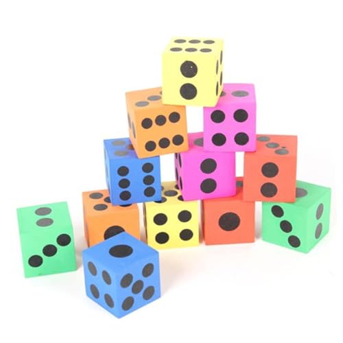 ERINGOGO 8 Stück Teiliges Bunte Eva Schaumwürfel Große Lernwürfel für Mathe Spielwürfel für Drinnen und Draußen Pädagogisches Würfelspiel für Familie und Schule Zufällige ERINGOGO 8 Stück Teiliges Bunte Eva Schaumwürfel Große Lernwürfel für Mathe Spielwürfel für Drinnen und Draußen Pädagogisches Würfelspiel für Familie und Schule Zufällige von ERINGOGO