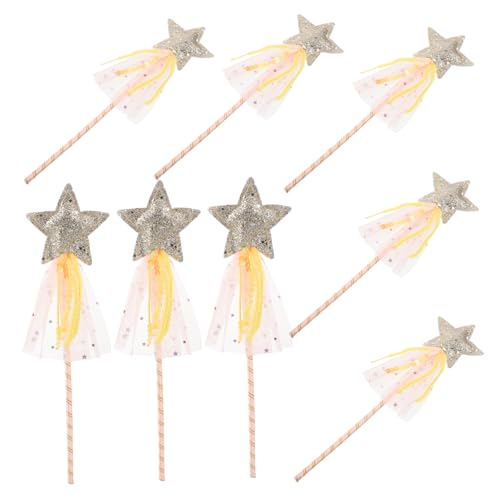 ERINGOGO 8stücke Feenstab Glitzerprinzessinnenstäben Für Mädchen Tragbare Sternstäbe Mit Gelben Zauberstäben Für Rollenspiele Geburtstage Und Bühnenauftritte ERINGOGO 8stücke Feenstab Glitzerprinzessinnenstäben Für Mädchen Tragbare Sternstäbe Mit Gelben Zauberstäben Für Rollenspiele Geburtstage Und Bühnenauftritte von ERINGOGO