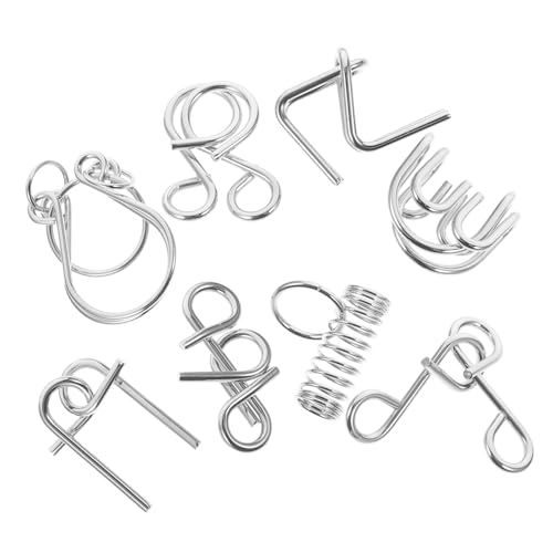 ERINGOGO 8stücke Teiliges Set Interlock Puzzles Metall Gehirnspielzeug Für Erwachsene Und Junge Mädchen Fördert Logisches Und Problemlösungsfähigkeiten Stabil Und Langlebig ERINGOGO 8stücke Teiliges Set Interlock Puzzles Metall Gehirnspielzeug Für Erwachsene Und Junge Mädchen Fördert Logisches Und Problemlösungsfähigkeiten Stabil Und Langlebig von ERINGOGO