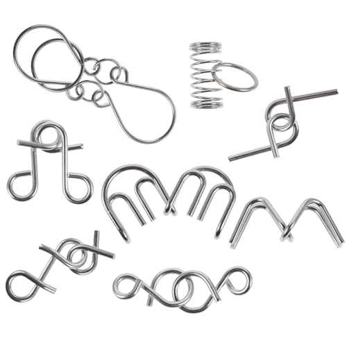 ERINGOGO 8 Stück Teiliges Metallpuzzle für Senioren Interaktives Denkspiel zur Gehirnförderung Robustes und Langlebiges Knobelspielzeug zur Verbesserung der Konzentration und Geduld ERINGOGO 8 Stück Teiliges Metallpuzzle für Senioren Interaktives Denkspiel zur Gehirnförderung Robustes und Langlebiges Knobelspielzeug zur Verbesserung der Konzentration und Geduld von ERINGOGO