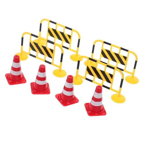 ERINGOGO 8 Stück Teiliges Miniatur Verkehrshütchen Realistische Straßenabsperrung Gelbe Verkehrsbarriere und Rote Leitkegel Kindgerechtes Lernspielzeug zur Verkehrserziehung Robust und ERINGOGO 8 Stück Teiliges Miniatur Verkehrshütchen Realistische Straßenabsperrung Gelbe Verkehrsbarriere und Rote Leitkegel Kindgerechtes Lernspielzeug zur Verkehrserziehung Robust und von ERINGOGO