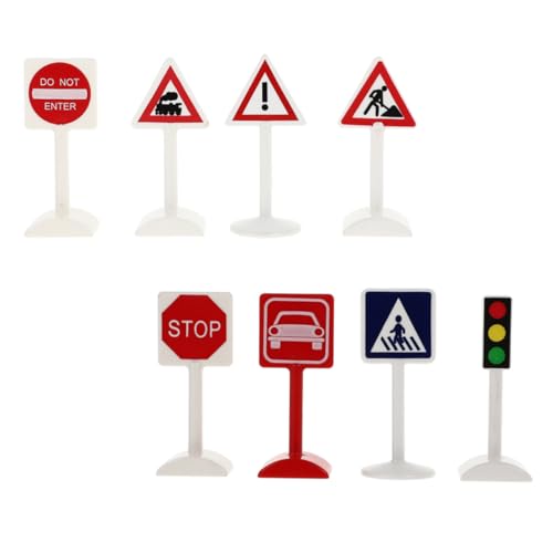 ERINGOGO 8 Stück Teiliges Miniatur Verkehrszeichen Spielzeugset aus Pädagogische Verkehrsschilder für Glatte Oberfläche für Sandtisch Dekoration und Frühe Verkehrserziehung ERINGOGO 8 Stück Teiliges Miniatur Verkehrszeichen Spielzeugset aus Pädagogische Verkehrsschilder für Glatte Oberfläche für Sandtisch Dekoration und Frühe Verkehrserziehung von ERINGOGO