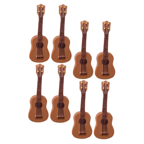 ERINGOGO 8 Stück Teiliges Miniatur gitarrenmodell Kreative Mini musikinstrumente aus Resin Dekoratives Puppenhaus Zubehör Realistische Mini Gitarren für Heimdekoration und ERINGOGO 8 Stück Teiliges Miniatur gitarrenmodell Kreative Mini musikinstrumente aus Resin Dekoratives Puppenhaus Zubehör Realistische Mini Gitarren für Heimdekoration und von ERINGOGO