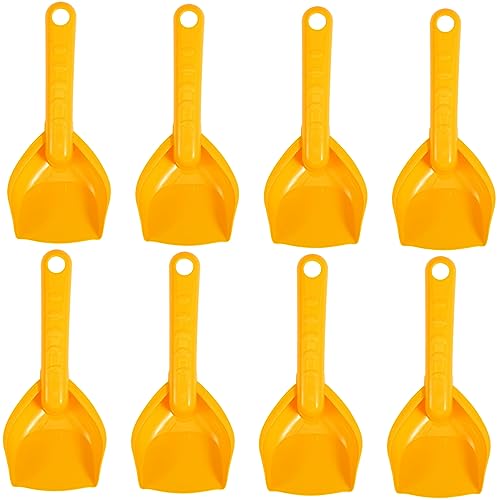 ERINGOGO 8St Strandspielzeug Strandgräber Kindersand Sandschaufeln Masse Kinder Outdoor Spielzeug Kinder gartenwerkzeug esslöffel kochlöffel Kinder Schaufel Gartenschaufel Plastik Yellow von ERINGOGO