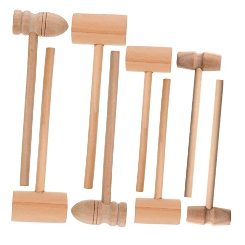 ERINGOGO 8st Mini-holzhammer Babyspielzeug Stumpfer Hammer Kleiner Hammerhammer Junge Hämmer Für Kleinkinder Werkzeug Leistung Cracker Geld Schaumhammer Spielzeughammer Stift Coop von ERINGOGO