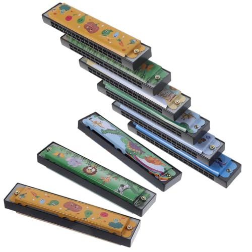ERINGOGO 9 Stück Teiliges Mundharmonika für Anfänger Leichte Tragbare Metall Pädagogisches Blasinstrument Vielseitiges Musikspielzeug für Jungen und Mädchen ERINGOGO 9 Stück Teiliges Mundharmonika für Anfänger Leichte Tragbare Metall Pädagogisches Blasinstrument Vielseitiges Musikspielzeug für Jungen und Mädchen von ERINGOGO