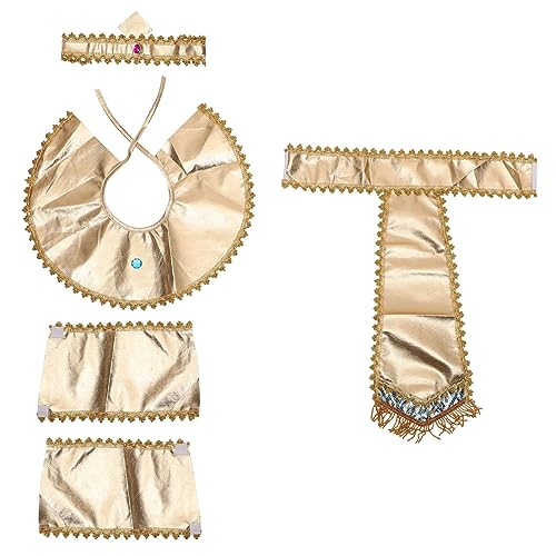 ERINGOGO Ägyptisches Kostüm Teilig Cosplay Zubehör Stoffmaterial Waschbar Wiederverwendbar Für Halloween Themenparty Bühnenauftritt Pharaonen Look ERINGOGO Ägyptisches Kostüm Teilig Cosplay Zubehör Stoffmaterial Waschbar Wiederverwendbar Für Halloween Themenparty Bühnenauftritt Pharaonen Look von ERINGOGO