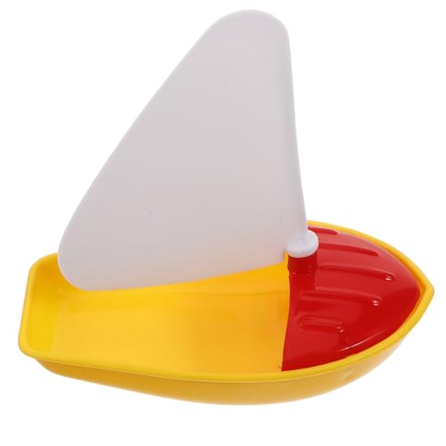 ERINGOGO Bad Spielzeugboot Für Kinder Schwebendes Segelboot Mini Yacht Bad Spielzeug Kleinkind Sommer Plastik Wasserspielboote Für Strandbeckenbadewanne von ERINGOGO