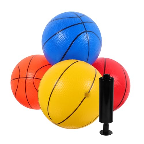 ERINGOGO Basketballspielzeug Für Bunte Aufblasbare Bälle Für Indoor Und Outdoor Inklusive Ballpumpe von ERINGOGO