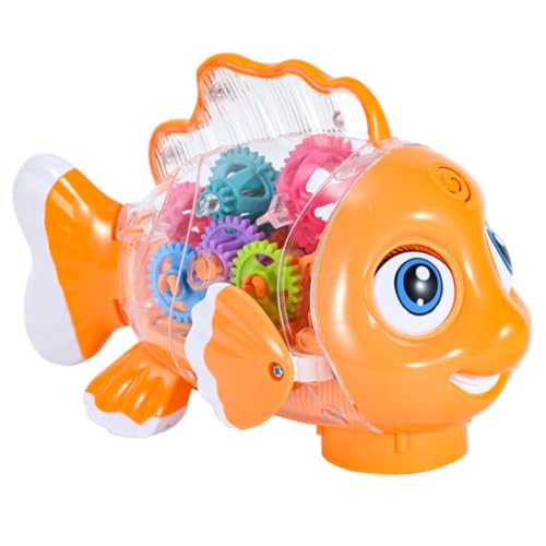 ERINGOGO Batteriebetriebenes Transparentes Spielzeugauto in Fischform mit Licht und Musik für Kleinkinder Jahre Laufrollen Fördert Feinmotorik und Hand Augen koordination ERINGOGO Batteriebetriebenes Transparentes Spielzeugauto in Fischform mit Licht und Musik für Kleinkinder Jahre Laufrollen Fördert Feinmotorik und Hand Augen koordination von ERINGOGO