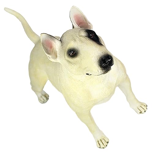 ERINGOGO Bull Terrier Modell Stehende Hundefigur Simulation Bull Terrier Hundemodell Realistische Tierfigur Für Dekoration Und Fotografie von ERINGOGO