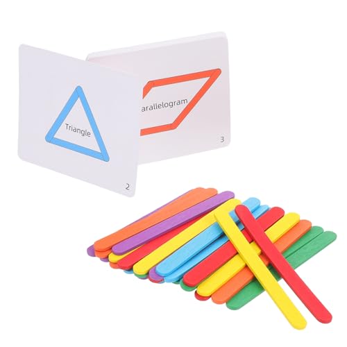 ERINGOGO Buntes Holzstab Montessori Logikspiel mit Karten Kreatives Denktraining Vorschule Lernspielzeug Ab Jahr Pädagogisch Sicher und Vielseitig ERINGOGO Buntes Holzstab Montessori Logikspiel mit Karten Kreatives Denktraining Vorschule Lernspielzeug Ab Jahr Pädagogisch Sicher und Vielseitig von ERINGOGO