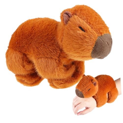 ERINGOGO Capybara-Puppe Band Hamster tierischer Umarmer Freunde matschig Tiere armbänder für Cute Accessories Party Accessoires Snap-Armbänder Party -Armbänder PP Baumwolle Chocolate von ERINGOGO