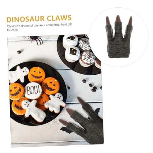 ERINGOGO Dinosaurier Klaue Handschuh Cosplay Party Zubehör Bewegliche Krallen Realistisch Rot Jungen Mädchen ERINGOGO Dinosaurier Klaue Handschuh Cosplay Party Zubehör Bewegliche Krallen Realistisch Rot Jungen Mädchen von ERINGOGO