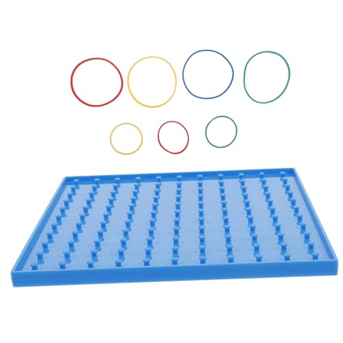 ERINGOGO Doppelseitiges Geobrett mit Bunten Gummibändern Pädagogisches Nagelbrett Lernspielzeug für Grundschüler Flexibles Mathematik Werkzeug zur Geometrischer Fähigkeiten und Kritischem ERINGOGO Doppelseitiges Geobrett mit Bunten Gummibändern Pädagogisches Nagelbrett Lernspielzeug für Grundschüler Flexibles Mathematik Werkzeug zur Geometrischer Fähigkeiten und Kritischem von ERINGOGO