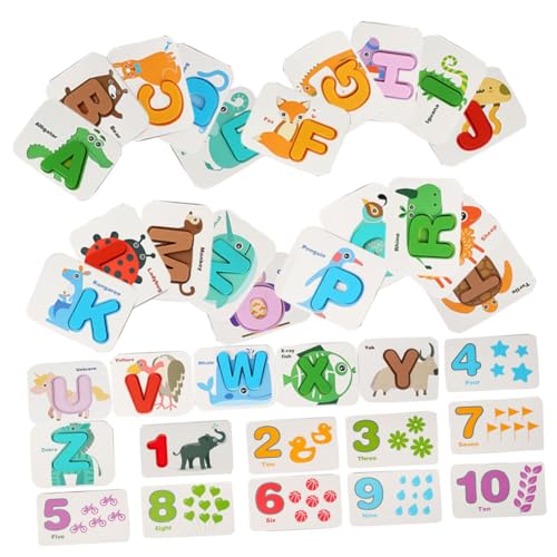 ERINGOGO Doppelseitiges Lernkartenset für Kleinkinder mit Alphabet und Zahlen Fördert Kommunikations und Logikfähigkeiten Spielerisches Vorschul lernspielzeug zur Frühen Bildung und ERINGOGO Doppelseitiges Lernkartenset für Kleinkinder mit Alphabet und Zahlen Fördert Kommunikations und Logikfähigkeiten Spielerisches Vorschul lernspielzeug zur Frühen Bildung und von ERINGOGO