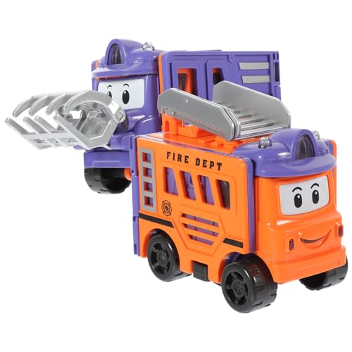 ERINGOGO Doppelseitiges Transformierbares Kleines Ingenieurspielzeug mit Inertialantrieb Selbstfahrendes Konstruktionsfahrzeug für Kleinkinder Robustes Plastikmodell für Motorik und ERINGOGO Doppelseitiges Transformierbares Kleines Ingenieurspielzeug mit Inertialantrieb Selbstfahrendes Konstruktionsfahrzeug für Kleinkinder Robustes Plastikmodell für Motorik und von ERINGOGO