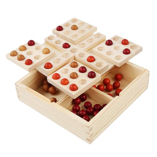 ERINGOGO Drehbares Fünf in Einer Reihe Holzschachspiel mit Drehbarem Brett Natürliches Holz Robust und Leicht Lernspielzeug für Familie und Multifunktionales Mehrspieler Brettspiel ERINGOGO Drehbares Fünf in Einer Reihe Holzschachspiel mit Drehbarem Brett Natürliches Holz Robust und Leicht Lernspielzeug für Familie und Multifunktionales Mehrspieler Brettspiel von ERINGOGO