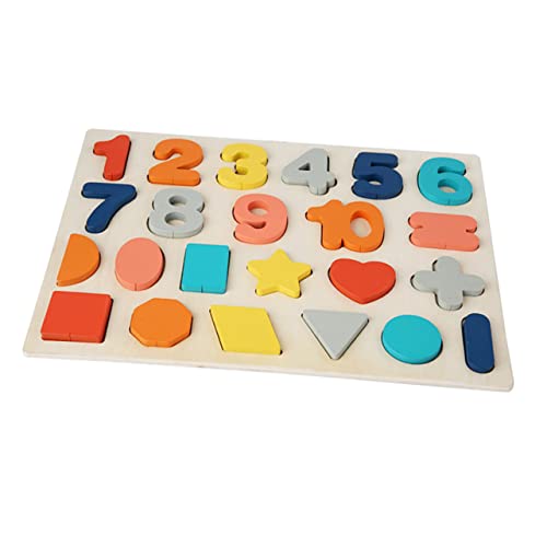 ERINGOGO Dreidimensionales Puzzle Puzzle kinderpuzzle spielsachen für laubsägen für kinderknallzeug Wortspiele sehen Anzahl Holzklötze Lernspielzeug hölzern Colorful von ERINGOGO