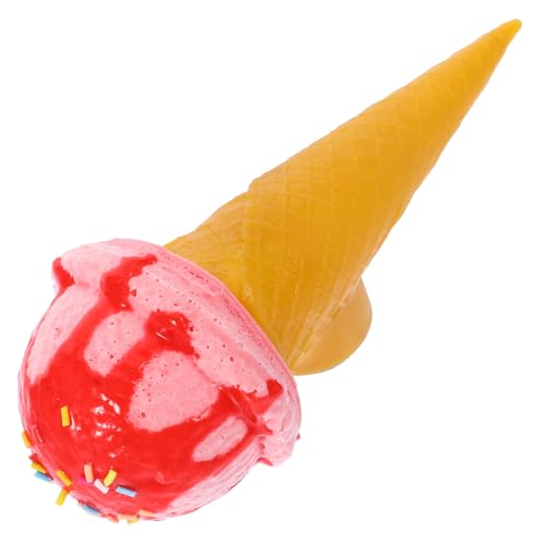 ERINGOGO Eismodell Eisbecher Eiskugel Eismaschine Käsebrett Mit Eiswürfelschale Eisriegelform Wagen Eistüte Kühlschrankaufkleber Eiscreme-kühlschrankmagnete Gummiartig Rosa von ERINGOGO