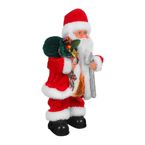 ERINGOGO Elektrische Kleine Santa-Figur mit Musik und Beweglichen Lustiges Weihnachtsdekorationsspielzeug für Festliche Partys und Fröhliche Familienzeit ERINGOGO Elektrische Kleine Santa-Figur mit Musik und Beweglichen Lustiges Weihnachtsdekorationsspielzeug für Festliche Partys und Fröhliche Familienzeit von ERINGOGO