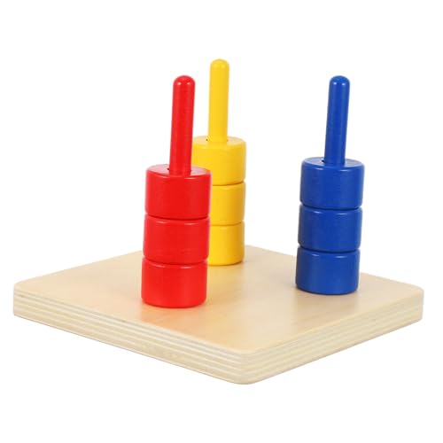 ERINGOGO Farbenfroher Stapelturm aus Natürlichem Holz Pädagogisches Intelligenzspielzeug zur Farb und Formerkennung Fördert Feinmotorik und Kognitive Entwicklung Sicher und Langlebig ERINGOGO Farbenfroher Stapelturm aus Natürlichem Holz Pädagogisches Intelligenzspielzeug zur Farb und Formerkennung Fördert Feinmotorik und Kognitive Entwicklung Sicher und Langlebig von ERINGOGO
