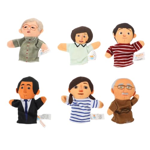 ERINGOGO Fingerpuppen Familie aus Figuren Bunte Handpuppen Lernspielzeug für Kleinkinder Erzählspiel Kindergarten zur Frühkindlichen ERINGOGO Fingerpuppen Familie aus Figuren Bunte Handpuppen Lernspielzeug für Kleinkinder Erzählspiel Kindergarten zur Frühkindlichen von ERINGOGO