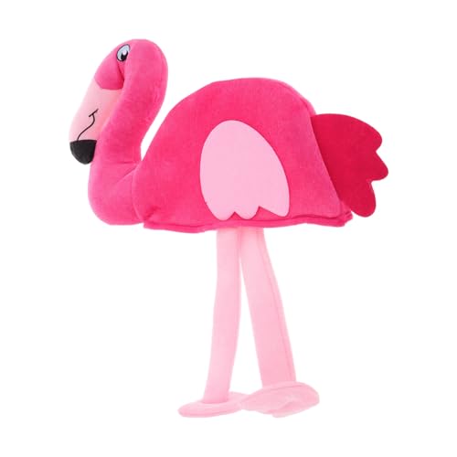 ERINGOGO Flamingo Hut Partyhüte Flamingo Kostümzubehör Tierhut Für Party Kostümhut Lustige Feiertagshüte Cartoon Tierhut Tierhut Für Verkleidungsauftritte Lustiger Hut Aus Acryl von ERINGOGO