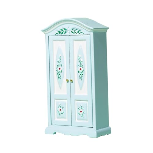 ERINGOGO Gedrucktes Kleider Schrank Modell Mini-Kleiderschrankmodell Mini-Hausspielzeug für Kinder Miniature Furniture Miniature Wardrobe Model Mini-Hausschmuck Miniatur-Szenenzubehör von ERINGOGO