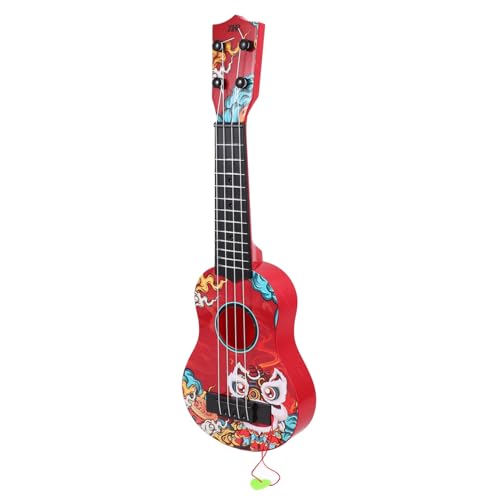 ERINGOGO Gitarrenspielzeug für kindergitarre Gitarre für Musikspielzeug für Babys Xylophon für Babys Mini-Gitarre Gitarrenmodell für Ukulele für Anfänger Abs rot von ERINGOGO