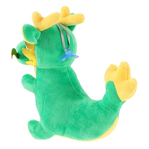 ERINGOGO Glückverheißendes Jahr des Drachen 2024 Drachenpuppenmaskottchen Sternzeichen Drache Plüsch Neujahrsdrachenpuppe Chinesische Mondneujahrsdekorationen Green Pp Baumwolle von ERINGOGO