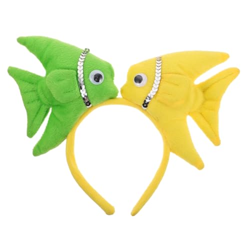 ERINGOGO Goldfisch Haarreif Meerestier Stirnband Niedliches Fisch Kostüm Kopfband Für Karneval Halloween Party Kinderfest ERINGOGO Goldfisch Haarreif Meerestier Stirnband Niedliches Fisch Kostüm Kopfband Für Karneval Halloween Party Kinderfest von ERINGOGO