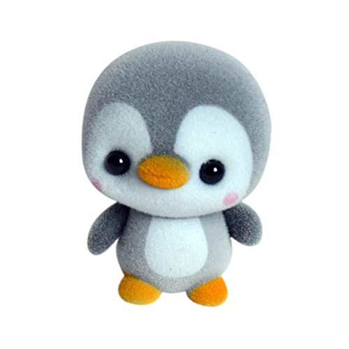 ERINGOGO Graue Plüsch Pinguin Puppe Kuscheltier Aus Hochwertigem Flockmaterial Süße Deko Für Auto Und Zuhause Geschenkidee Für Pinguin Liebhaber von ERINGOGO