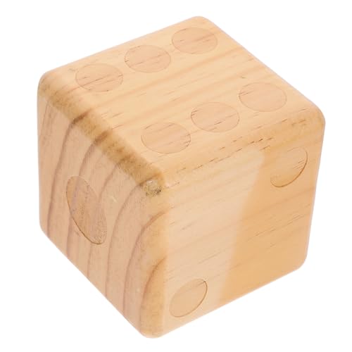 ERINGOGO Großer Holzspielwürfel mit Abgerundeten Ecken Praktischer Outdoor Würfel für Garten Party und Familienaktivitäten Robuster Natürlicher Holzwürfel für Vielseitige Würfelspiele ERINGOGO Großer Holzspielwürfel mit Abgerundeten Ecken Praktischer Outdoor Würfel für Garten Party und Familienaktivitäten Robuster Natürlicher Holzwürfel für Vielseitige Würfelspiele von ERINGOGO