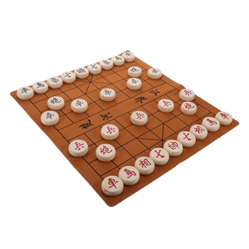 ERINGOGO Großes Chinesisches Schachspiel aus Holz mit Tragbarem Brett und Figuren Kreatives Familienspiel für Anfänger Fördert Interaktion Strategisches Denken und Gemeinsames Lernen ERINGOGO Großes Chinesisches Schachspiel aus Holz mit Tragbarem Brett und Figuren Kreatives Familienspiel für Anfänger Fördert Interaktion Strategisches Denken und Gemeinsames Lernen von ERINGOGO