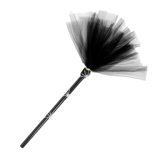 ERINGOGO Halloween Besen Party Dekoration mit Leuchtendem Spinnennetz aus Schwarzem Netzstoff Langlebiger Hexenbesen für Gruselige Halloween Atmosphäre und Cosplay Zubehör ERINGOGO Halloween Besen Party Dekoration mit Leuchtendem Spinnennetz aus Schwarzem Netzstoff Langlebiger Hexenbesen für Gruselige Halloween Atmosphäre und Cosplay Zubehör von ERINGOGO