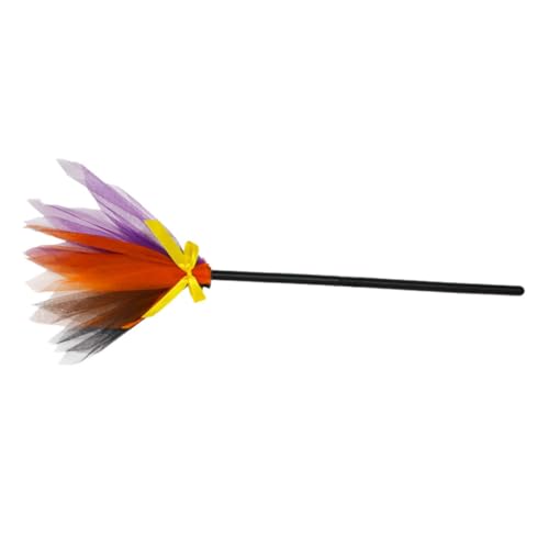 ERINGOGO Halloween Hexenbesen Cosplay Requisiten Bunter Besenstab Gauze Halloween Kostüm Zubehör für Party Dekoration ERINGOGO Halloween Hexenbesen Cosplay Requisiten Bunter Besenstab Gauze Halloween Kostüm Zubehör für Party Dekoration von ERINGOGO