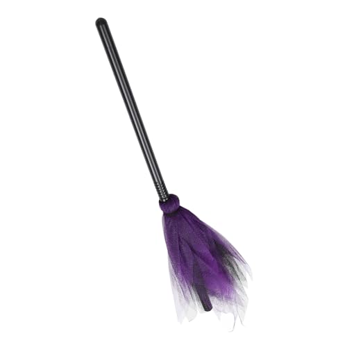 ERINGOGO Halloween Hexenbesen aus Leichtem Kunststoff mit Mesh-Design Dekoratives Hexenbesen Requisit für Cosplay Karneval und Fasching für Halloween Kostüm und Party ERINGOGO Halloween Hexenbesen aus Leichtem Kunststoff mit Mesh-Design Dekoratives Hexenbesen Requisit für Cosplay Karneval und Fasching für Halloween Kostüm und Party von ERINGOGO