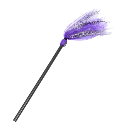 ERINGOGO Halloween Hexenbesen mit Spinnennetz Stoff Leichter Besen für Halloween Party Dekoration und Cosplay Zubehör für Maskerade und Gruselige Feierlichkeiten ERINGOGO Halloween Hexenbesen mit Spinnennetz Stoff Leichter Besen für Halloween Party Dekoration und Cosplay Zubehör für Maskerade und Gruselige Feierlichkeiten von ERINGOGO