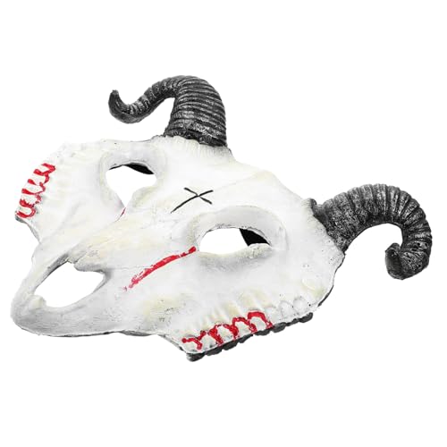 ERINGOGO Halloween Horror Ziegenkopf Maske PU Cosplay Kostüm Zubehör für Party Karneval Maskerade mit Feiner Verarbeitung und Detailreicher Gestaltung für Halloween Fasching und Kostümbälle ERINGOGO Halloween Horror Ziegenkopf Maske PU Cosplay Kostüm Zubehör für Party Karneval Maskerade mit Feiner Verarbeitung und Detailreicher Gestaltung für Halloween Fasching und Kostümbälle von ERINGOGO