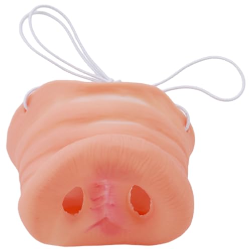 ERINGOGO Halloween-Schweinenase Nasenmasken für Tiere Hasenschwanz Sackleinen Kuh Schaum halloween masken halloweenmaske tiermasken verkleiden Prop -Cosplay-Stütze Emulsion von ERINGOGO