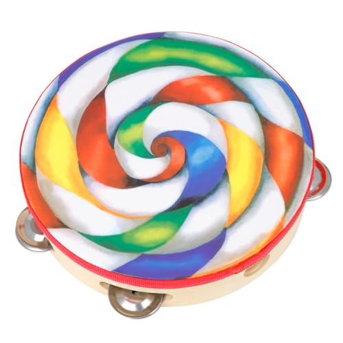 ERINGOGO Handtrommel Percussion Schlagzeug Handliches Musikinstrument für Ab Jahren Bunte Einreihige Handtrommel zur Früherziehung und Motorikförderung ERINGOGO Handtrommel Percussion Schlagzeug Handliches Musikinstrument für Ab Jahren Bunte Einreihige Handtrommel zur Früherziehung und Motorikförderung von ERINGOGO