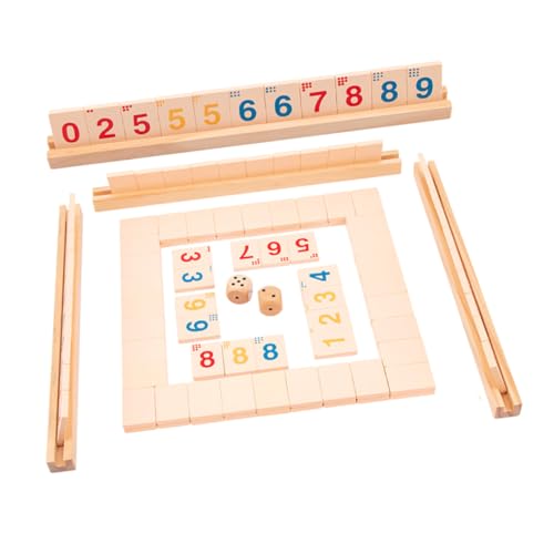 ERINGOGO Holz Brettspiel mit Zahlen und Würfeln Pädagogisches Partyspiel für Sicheres Langlebiges Holzmaterial Fördert Logisches und Eltern Junge Mädchen Interaktion für Kleinkinder und ERINGOGO Holz Brettspiel mit Zahlen und Würfeln Pädagogisches Partyspiel für Sicheres Langlebiges Holzmaterial Fördert Logisches und Eltern Junge Mädchen Interaktion für Kleinkinder und von ERINGOGO