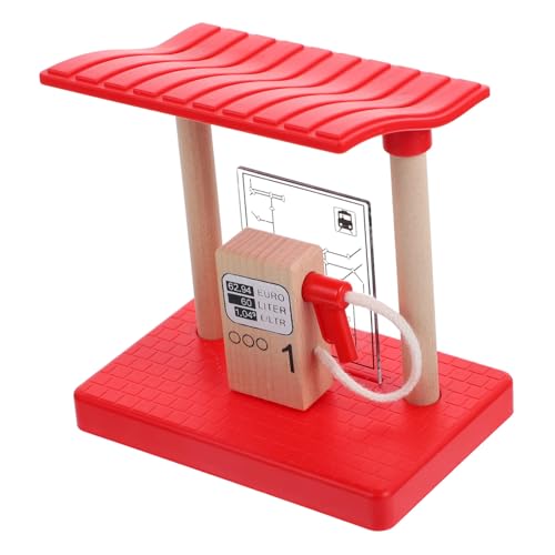 ERINGOGO Holz Eisenbahn Zubehör Gasstation Modell Holzbahn DIY Zapfsäule Baustelle Verkehrsspielszenario Holzspielzeug ERINGOGO Holz Eisenbahn Zubehör Gasstation Modell Holzbahn DIY Zapfsäule Baustelle Verkehrsspielszenario Holzspielzeug von ERINGOGO
