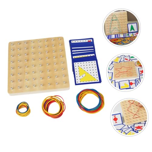 ERINGOGO Holz Geoboard Montessori Lernspielzeug für Ab Jahren Kreatives Nagelbrett mit Geometrischen Formen Motorikförderndes Puzzle Board aus Sicherem Holz für Vorschule und Frühkindliche ERINGOGO Holz Geoboard Montessori Lernspielzeug für Ab Jahren Kreatives Nagelbrett mit Geometrischen Formen Motorikförderndes Puzzle Board aus Sicherem Holz für Vorschule und Frühkindliche von ERINGOGO