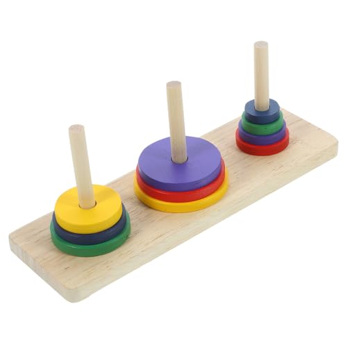 ERINGOGO Holz Puzzle Spiel Turm von Hanoi Intellektuelles Denkspiel für Erwachsene Kreatives Knobelspiel und Gedächtnis mit Sicherer Glatter Oberfläche ERINGOGO Holz Puzzle Spiel Turm von Hanoi Intellektuelles Denkspiel für Erwachsene Kreatives Knobelspiel und Gedächtnis mit Sicherer Glatter Oberfläche von ERINGOGO