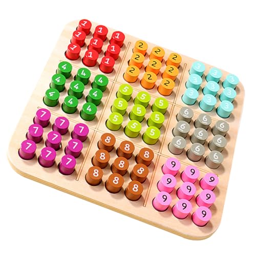 ERINGOGO Holz Sudoku für Lernspiel mit Steckspiel und Zahlen Tragbares und Logikspiel zur Konzentration und Intelligenzförderung Kompakt und Leicht ERINGOGO Holz Sudoku für Lernspiel mit Steckspiel und Zahlen Tragbares und Logikspiel zur Konzentration und Intelligenzförderung Kompakt und Leicht von ERINGOGO