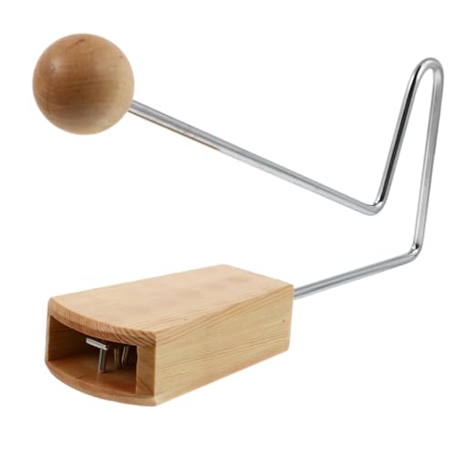 ERINGOGO Holz Vibraslap Schlaginstrument Für Percussion Instrument Für Musikalische Früherziehung Ideales Babyinstrumente Für Einsatz Zu Hause Schule Große Vibrierende von ERINGOGO