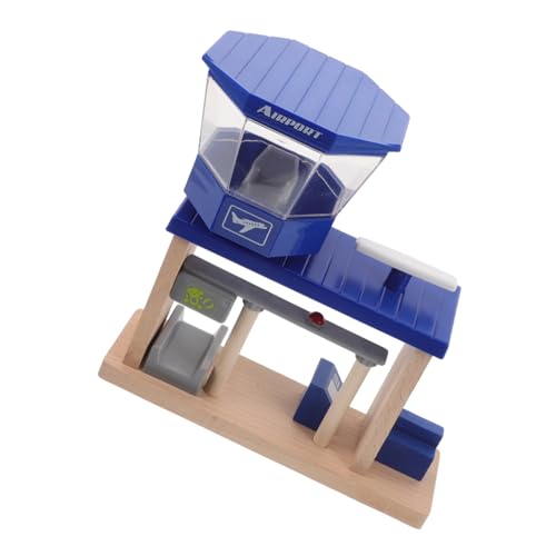 ERINGOGO Holzeisenbahn Zubehör Flughafen Station Holzspielzeug für Ab Jahren Logik Feinmotorik und Kreativität Interaktives Lernspielzeug für Motorische Entwicklung ERINGOGO Holzeisenbahn Zubehör Flughafen Station Holzspielzeug für Ab Jahren Logik Feinmotorik und Kreativität Interaktives Lernspielzeug für Motorische Entwicklung von ERINGOGO